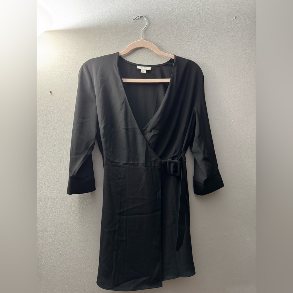 Topshop Black Long Sleeve Dress‎